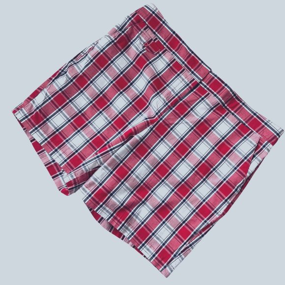 IZOD Checked Shorts SZ 14 - Picture 2 of 8